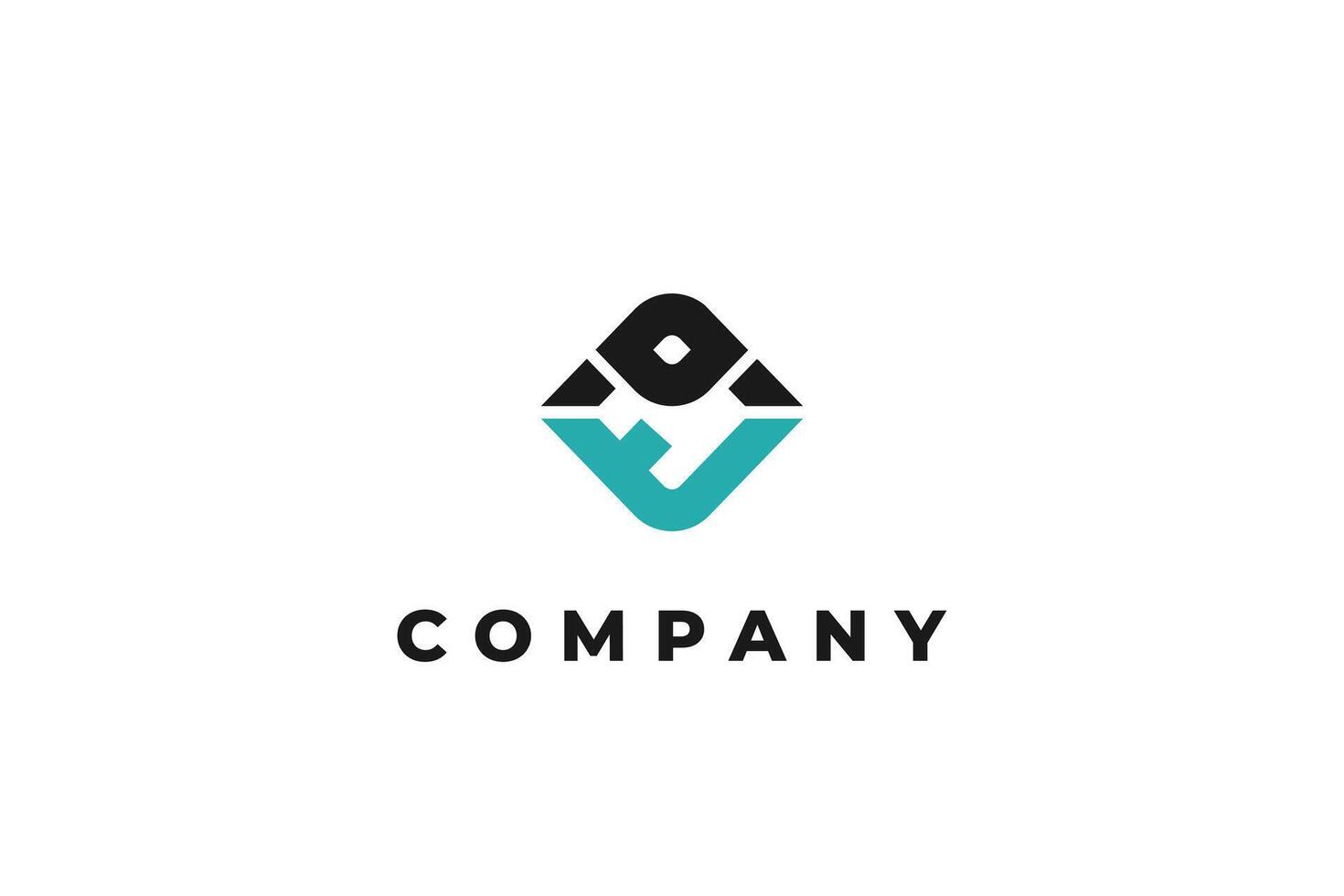 letter ot or to abstract modern business logo vector