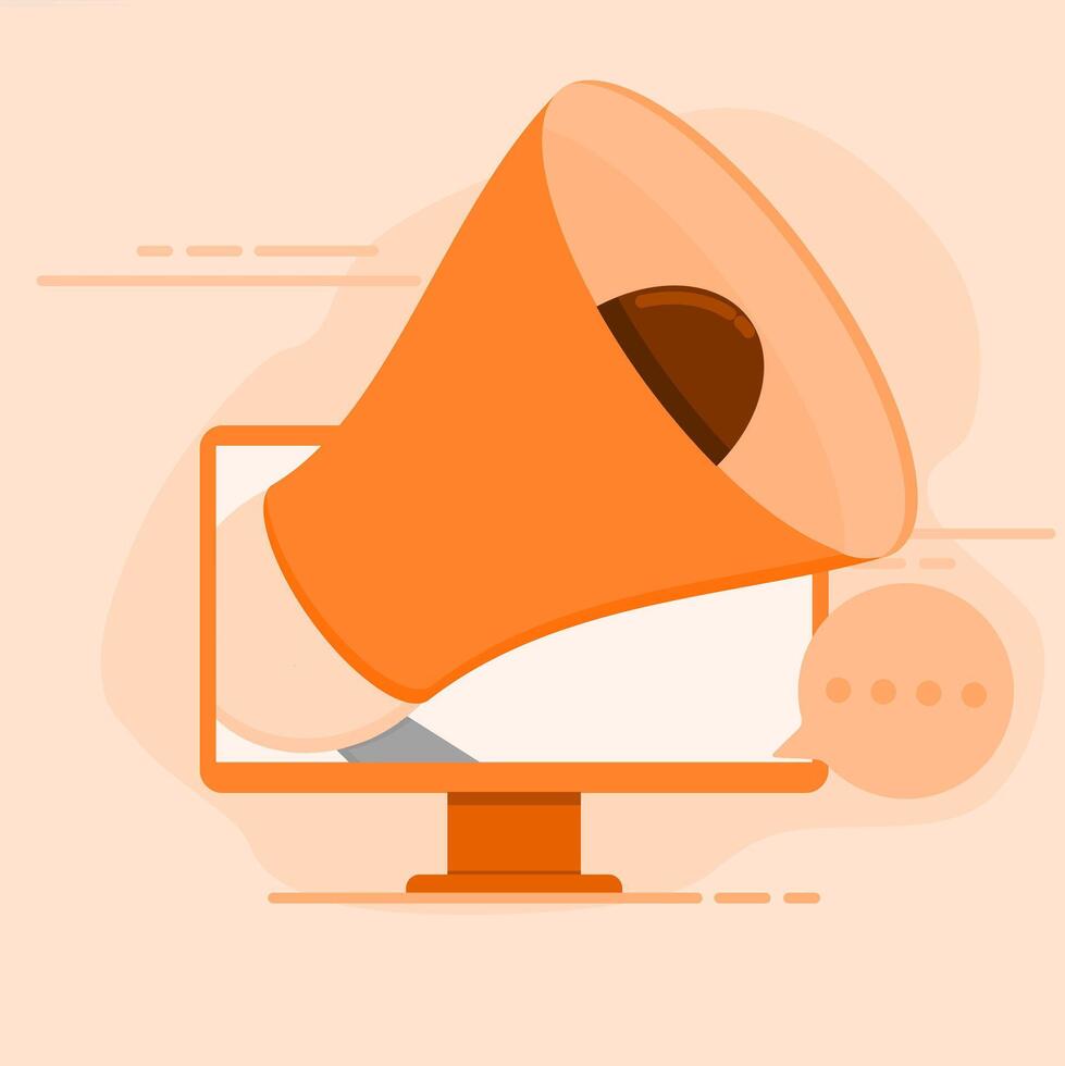 How to use a megaphone to promote your business vector