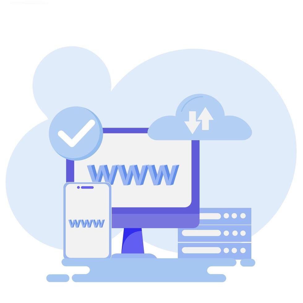hosting services, Web hosting services, Secure website hosting. vector