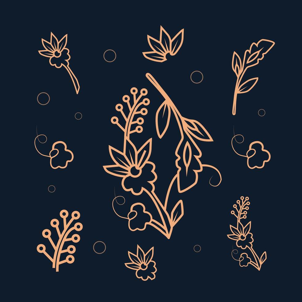 Elegant Floral Bouquets and Compositions vector