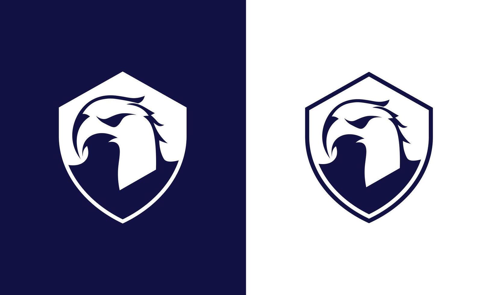 Eagle shield logo design vector