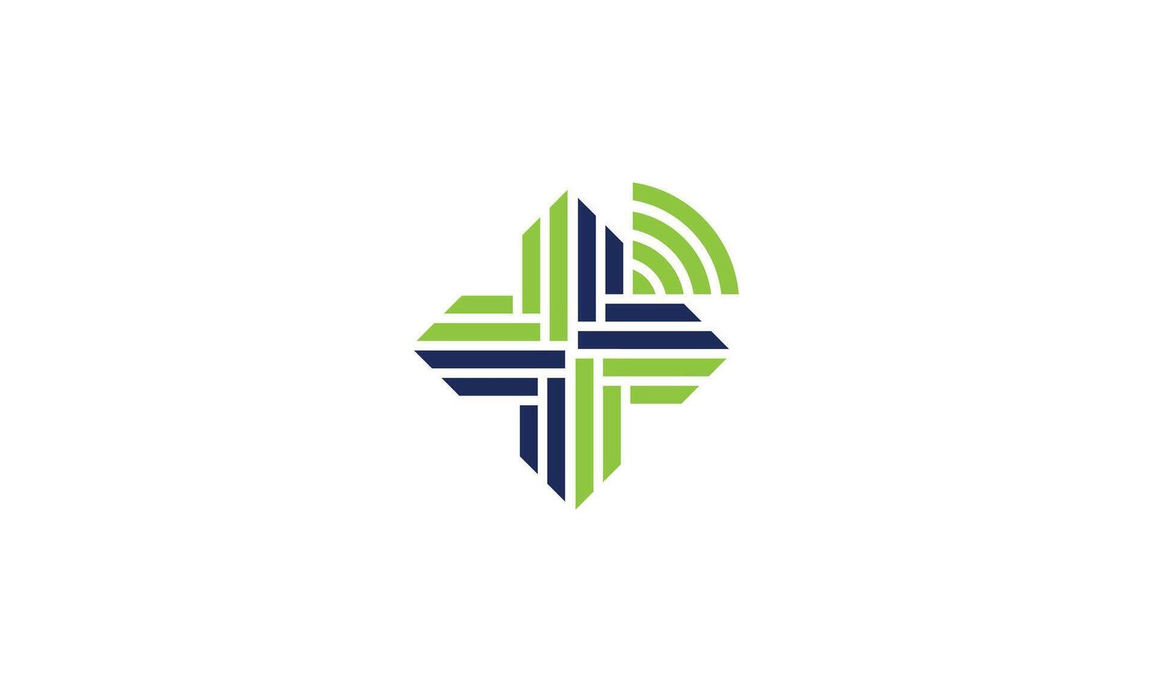 Spiritual connection WIFI cross vector