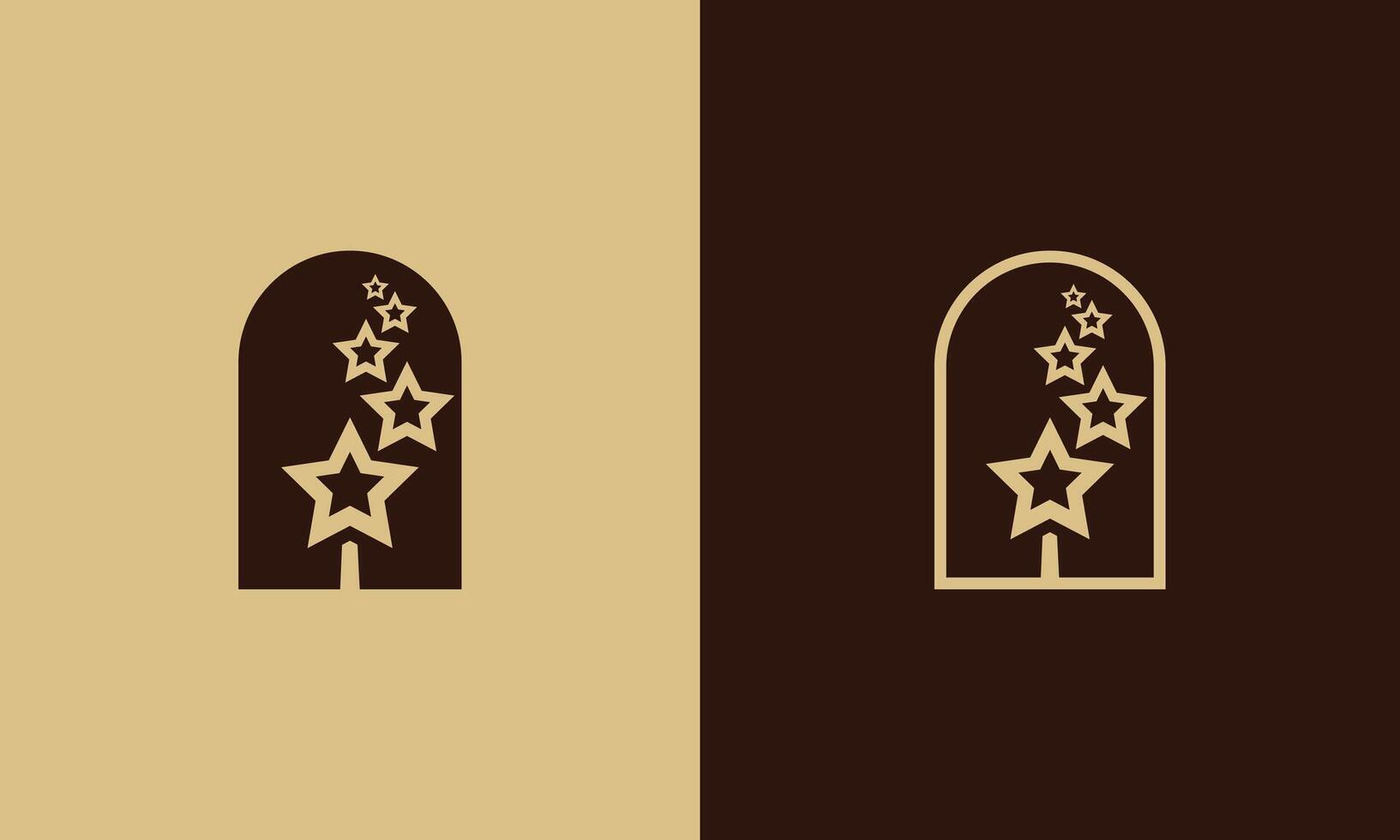 Abstract Magic window logo design vector