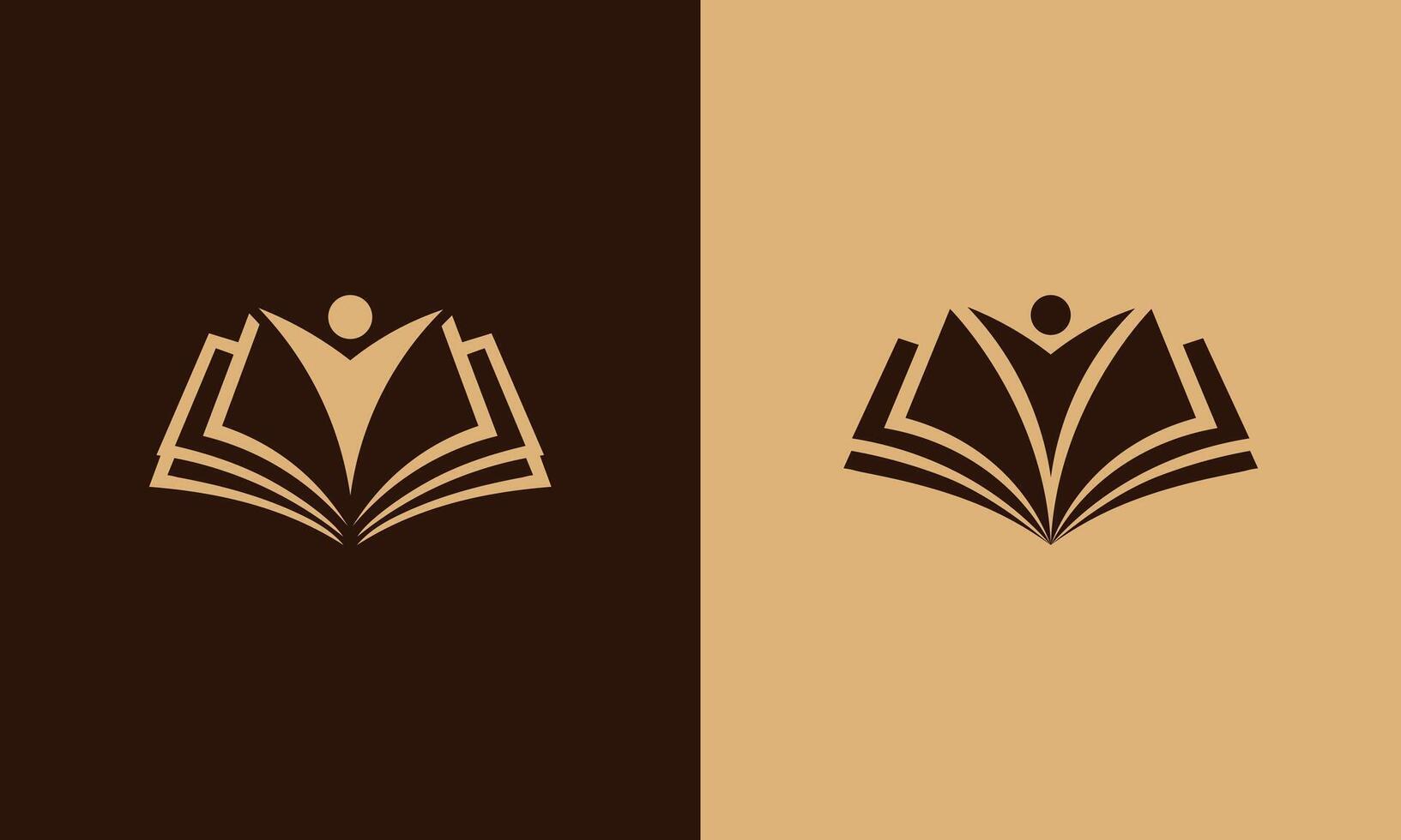 Education book logo vector