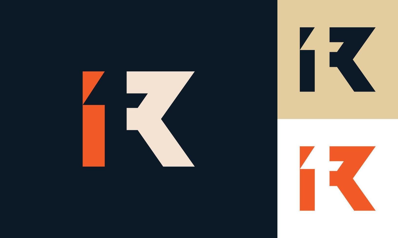 1R Number one racer monogram logo design vector