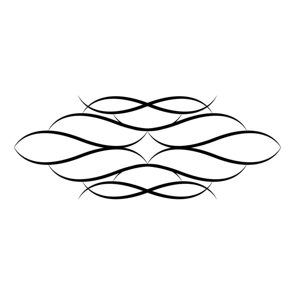 Abstract ornament with flowing curves, ideal Ornamental Flourish vector