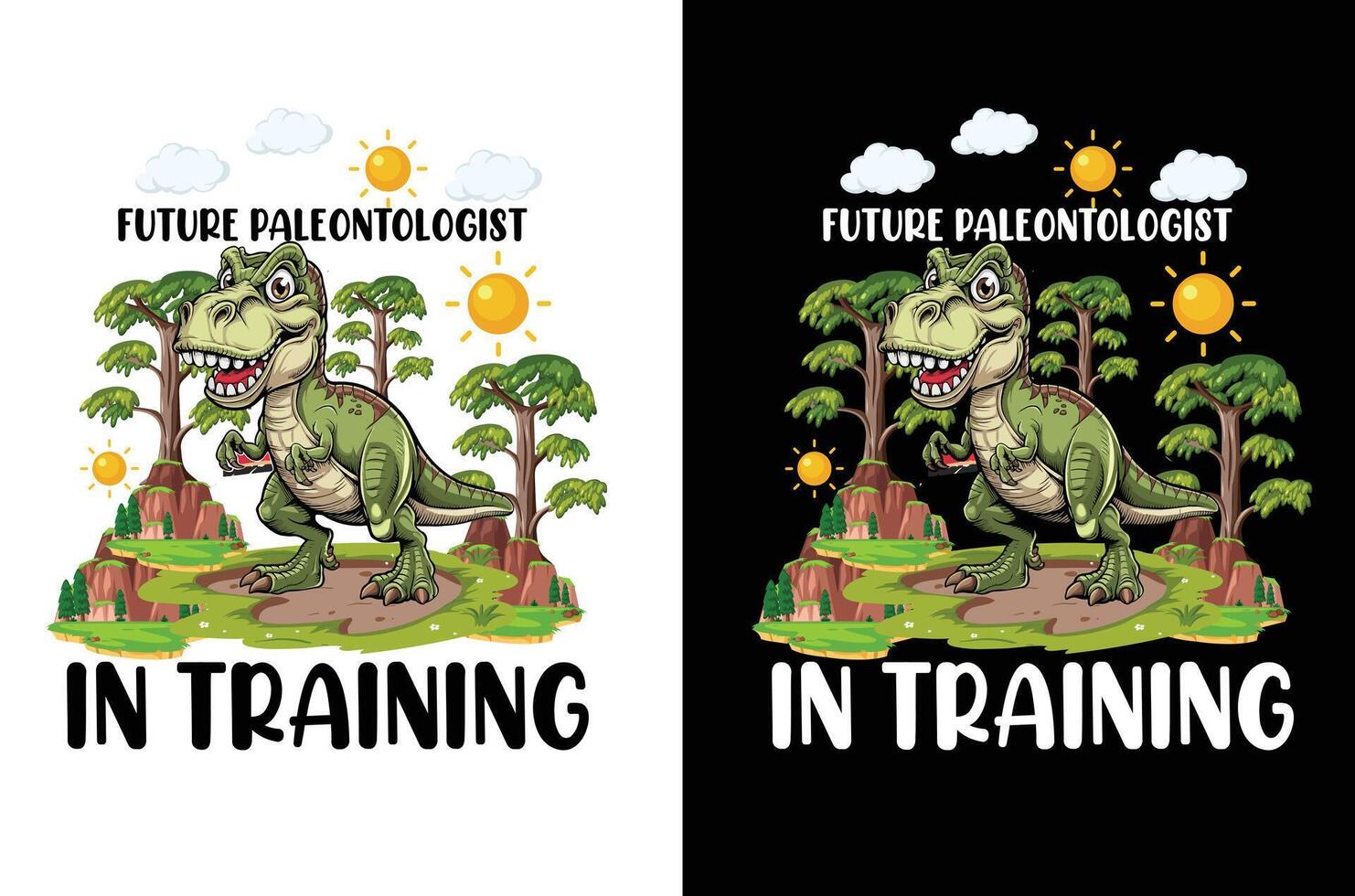 Dinosaur tshirt design vector