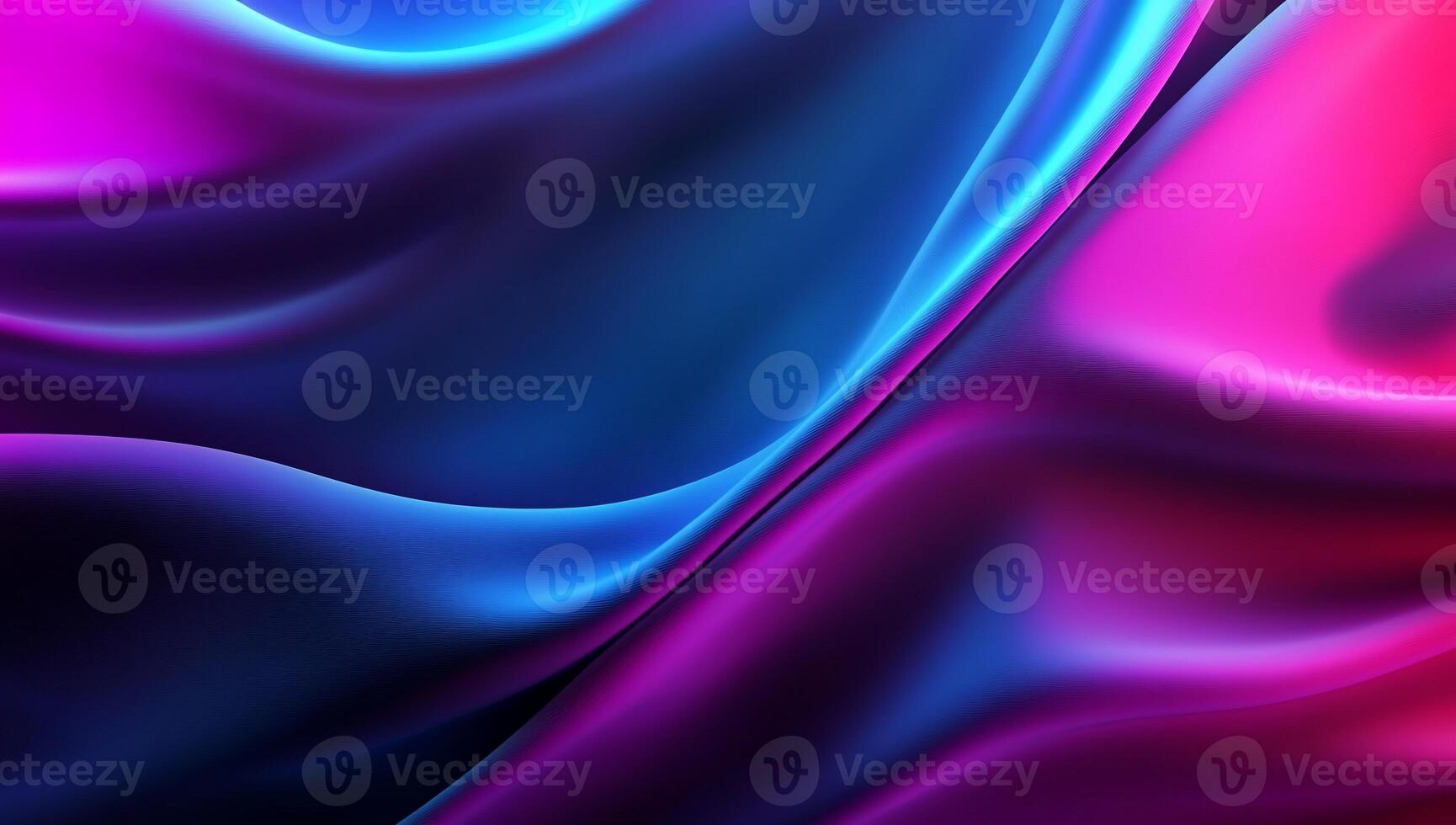 Fluid, vibrant, neon fabric folds photo