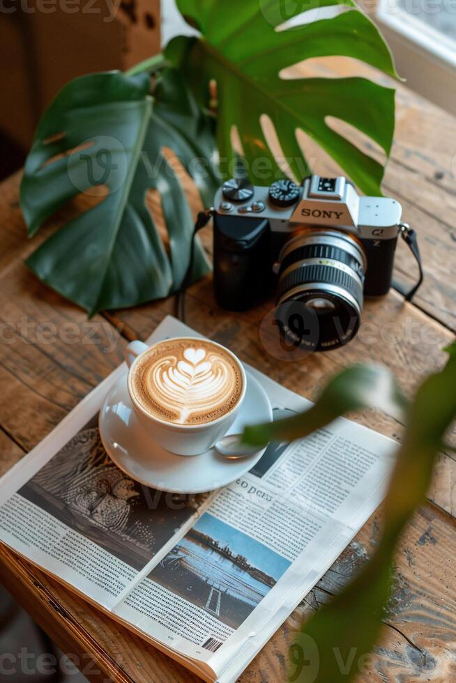 Cozy coffee break, photo session