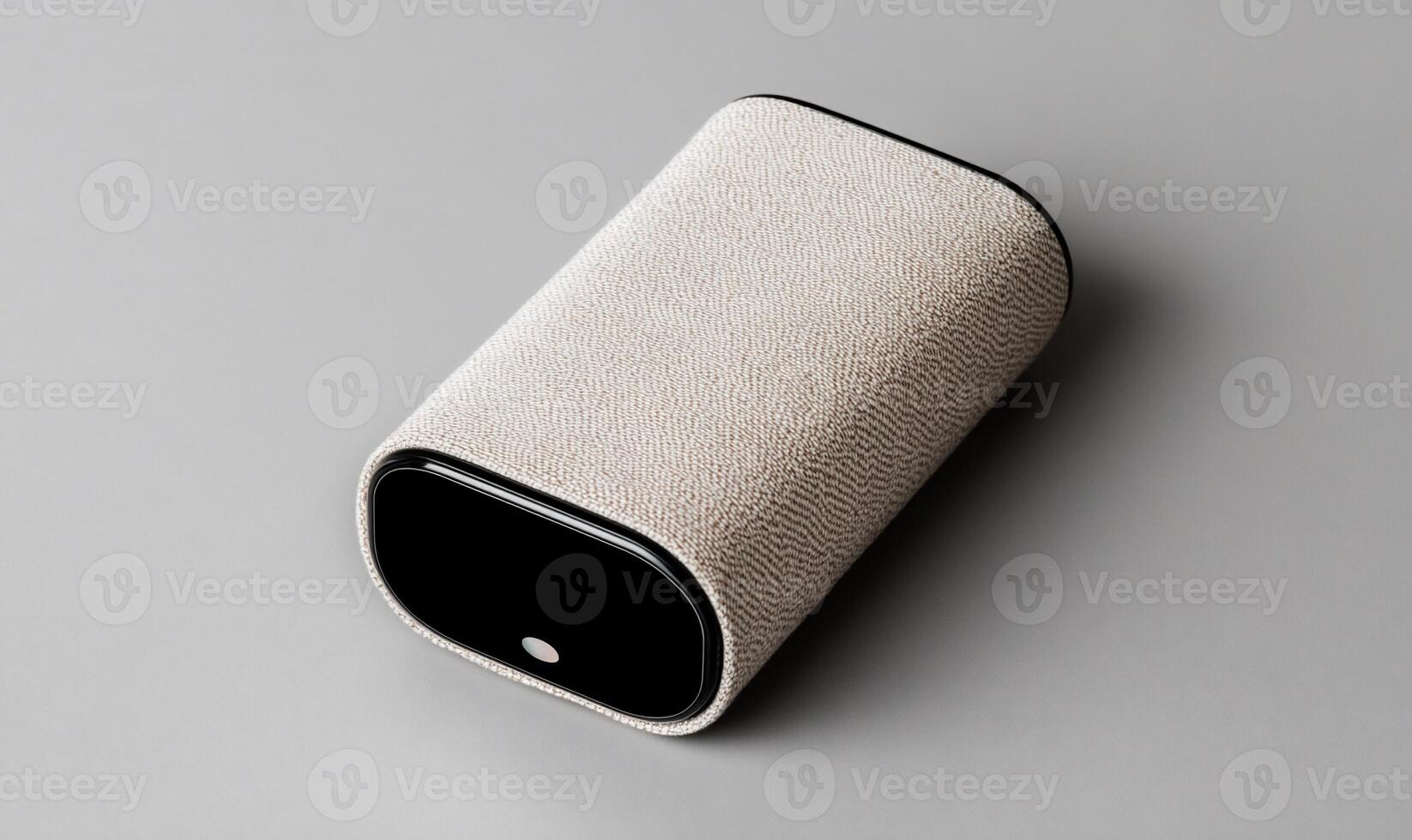 Beige, rectangular, compact audio device photo