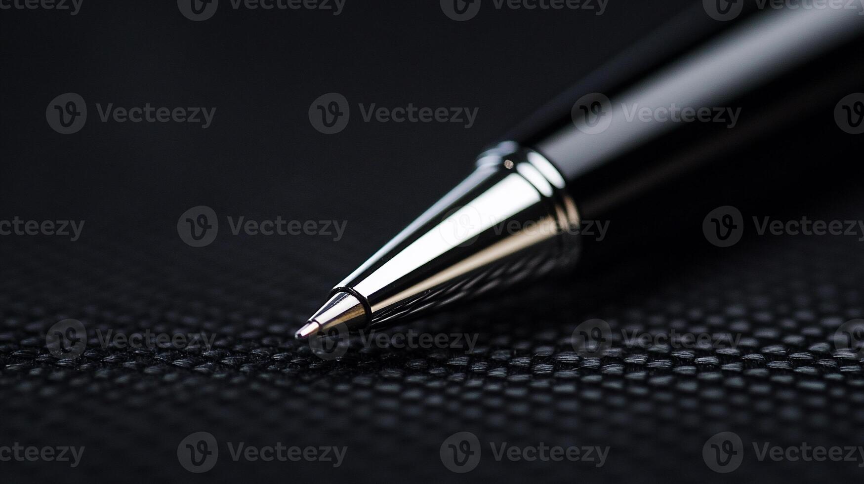 Close-up of a ballpoint pen tip photo