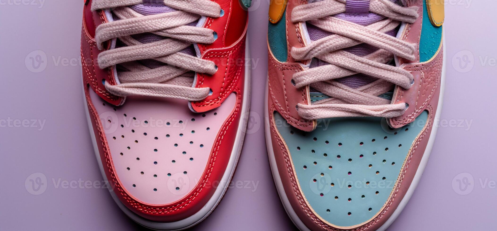 Vibrant, Two-toned Sneakers photo