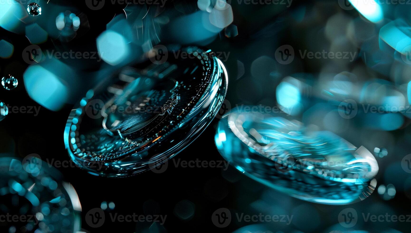 Digital currency in motion. Cryptic, futuristic, and dynamic photo