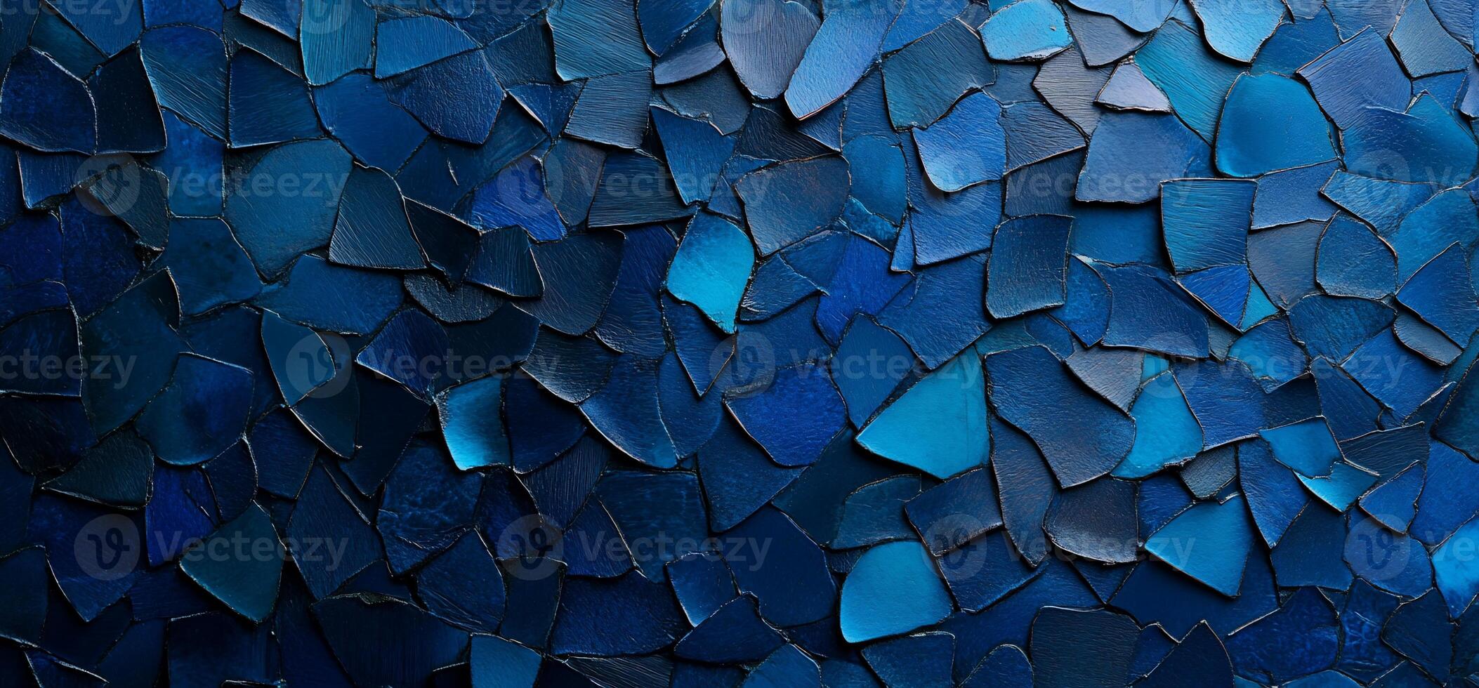 Deep Blue Mosaic Texture photo