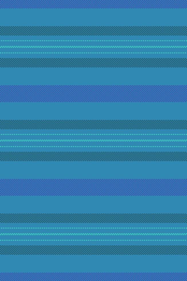 Huality lines pattern vertical, repetitive stripe fabric seamless. Sfrican background textile texture in cyan and blue colors. vector