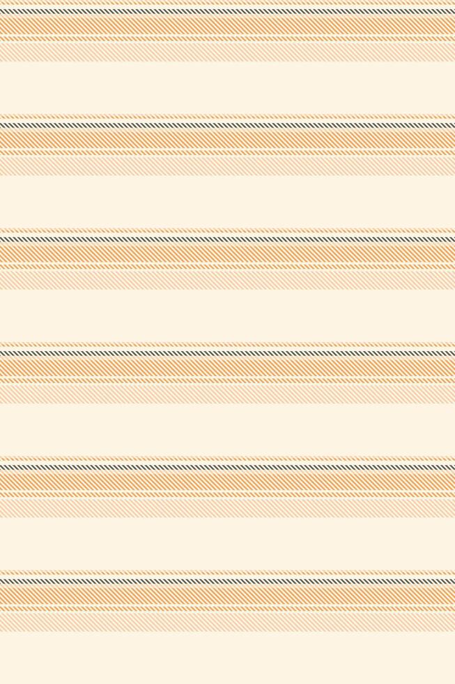 S0s seamless pattern vertical, packaging textile stripe. Measonal lines fabric texture background in old lace and orange colors. vector
