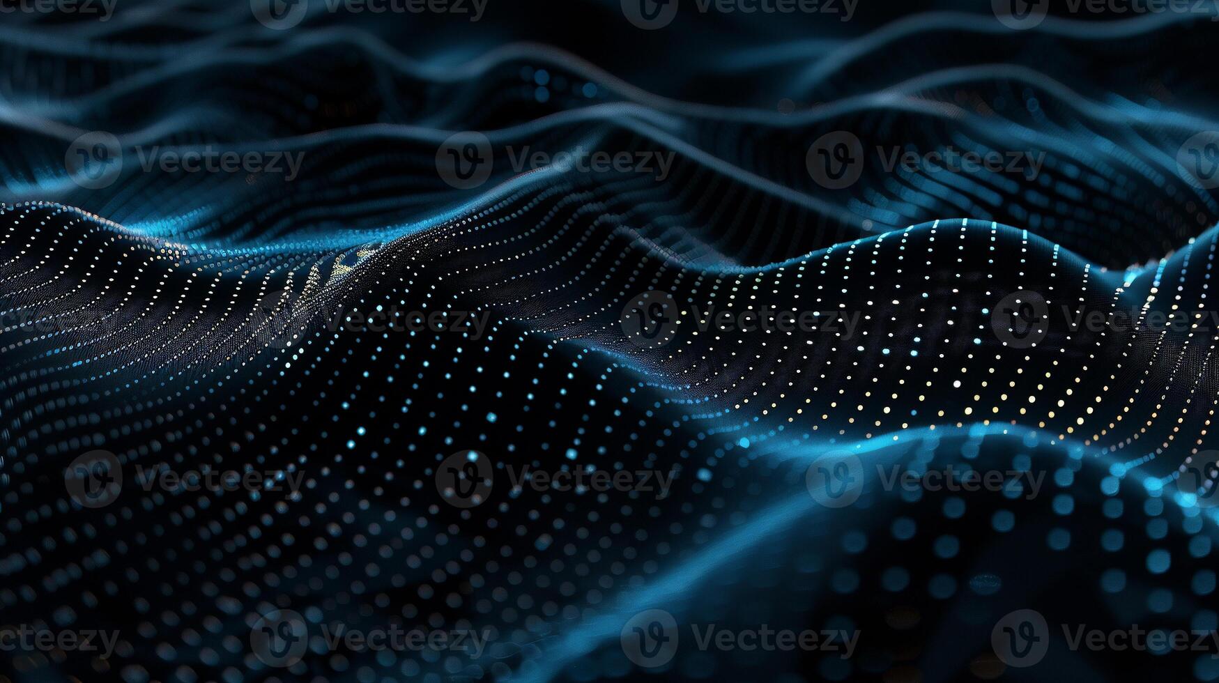 Abstract digital waves of light and data points photo