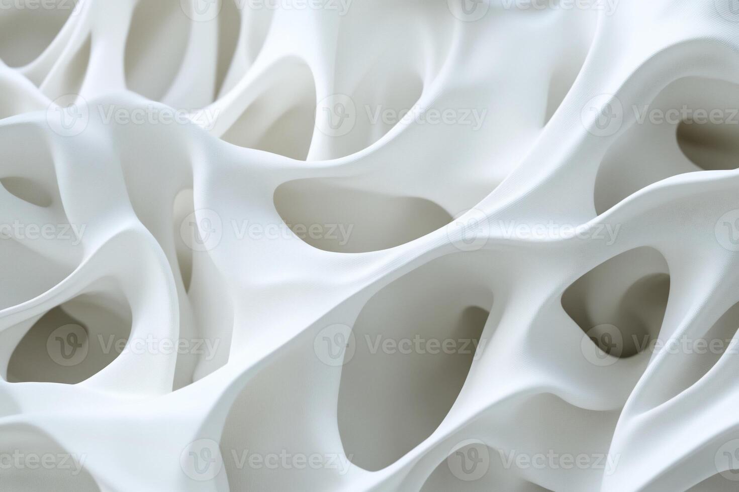 Abstract white organic form photo