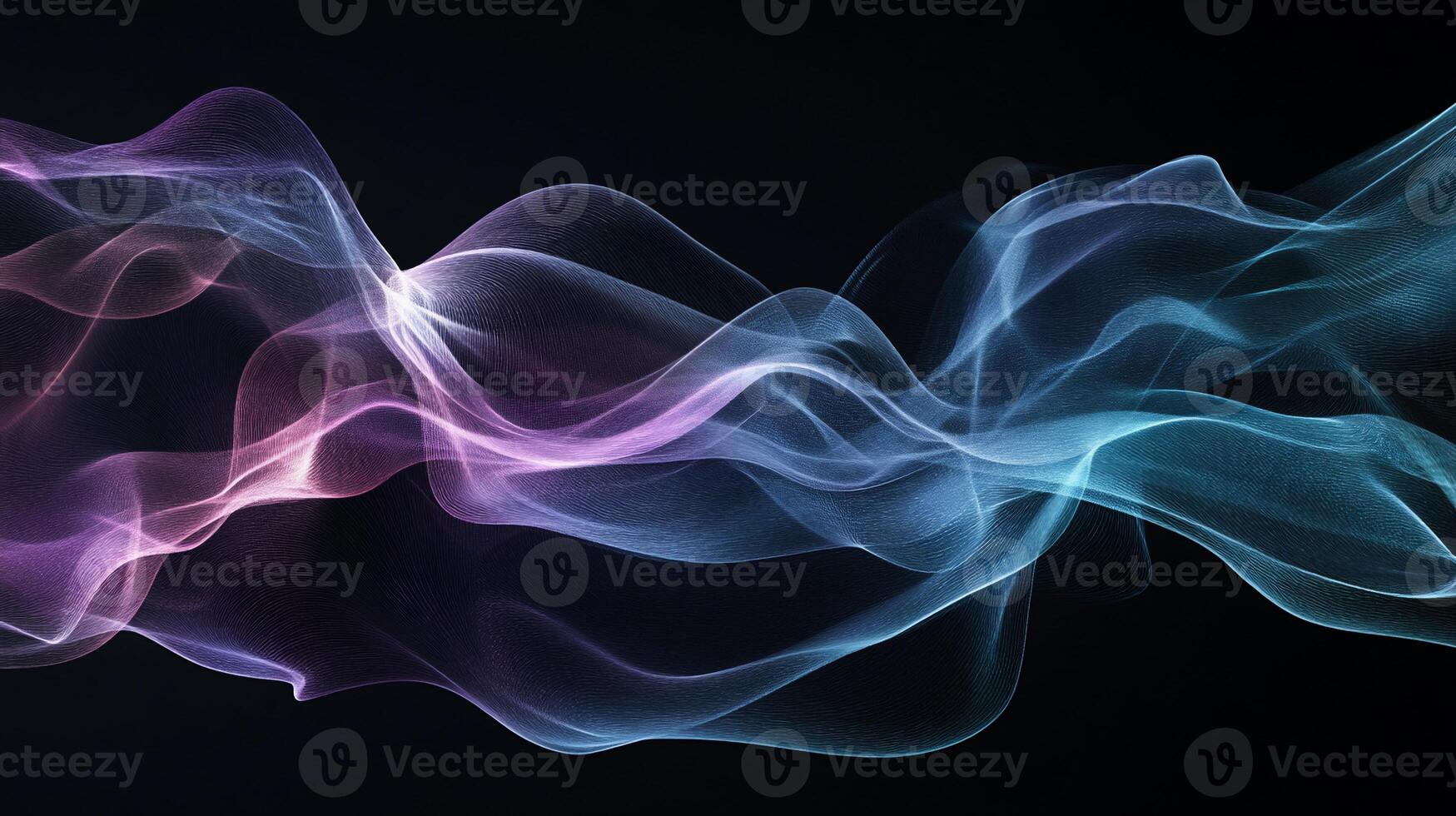 Abstract flowing waves of color photo