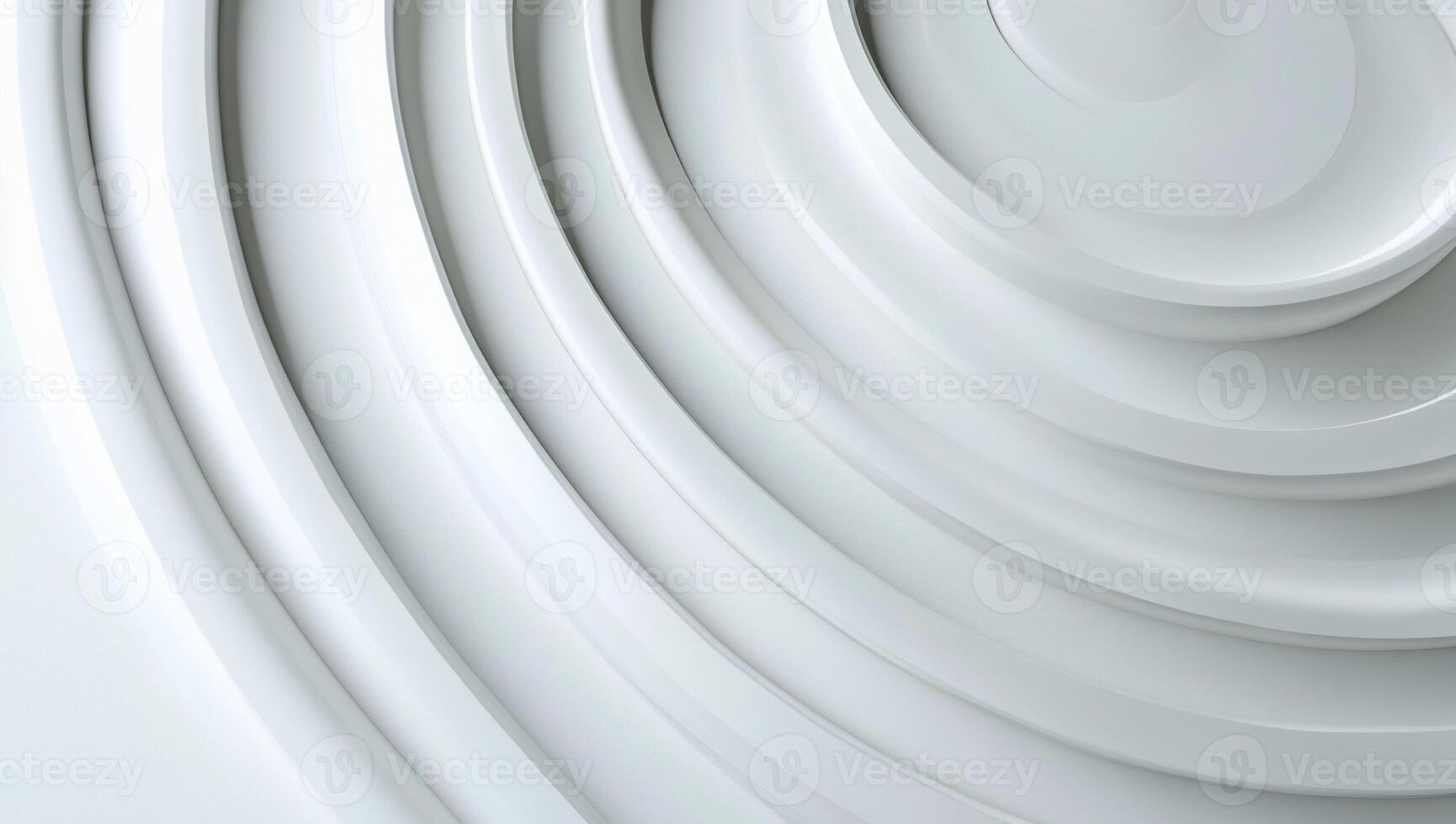 Abstract white concentric circles design photo