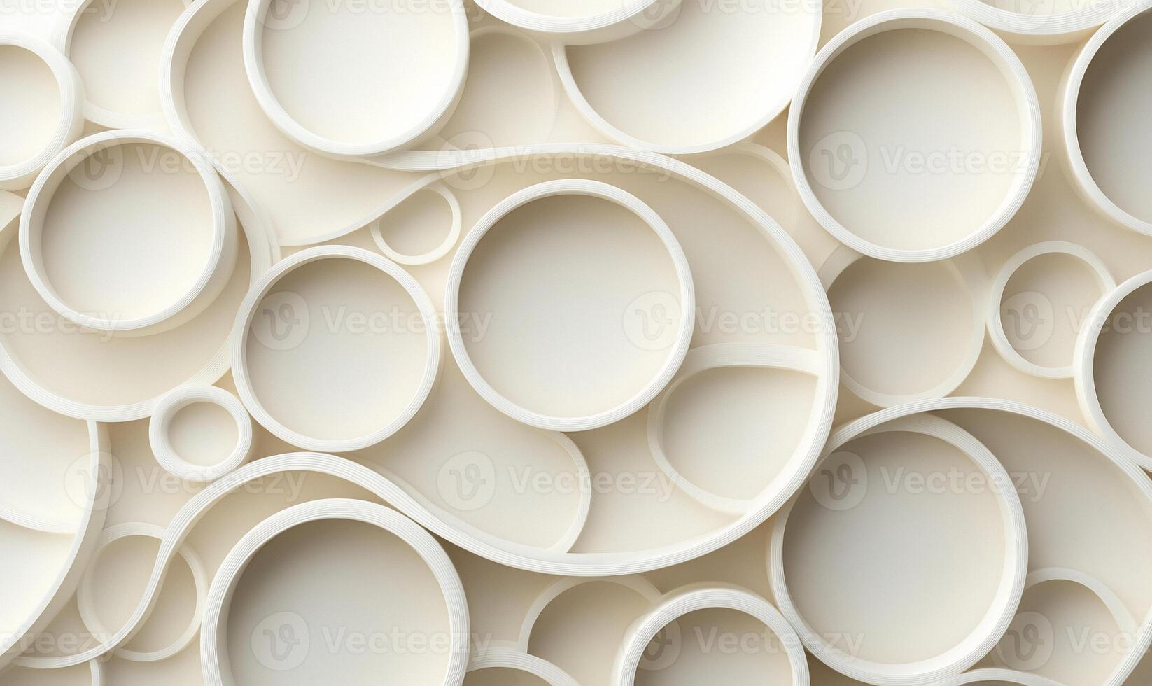 Abstract, layered circles, elegant design photo