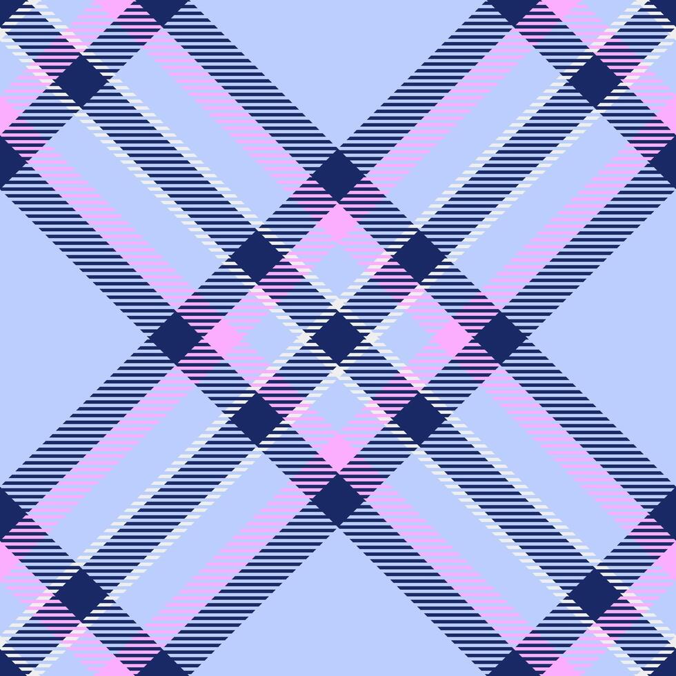 Stylish pastel plaid pattern in blue and pink. Perfect for textile design, fashion, scrapbooking, or website backgrounds. vector