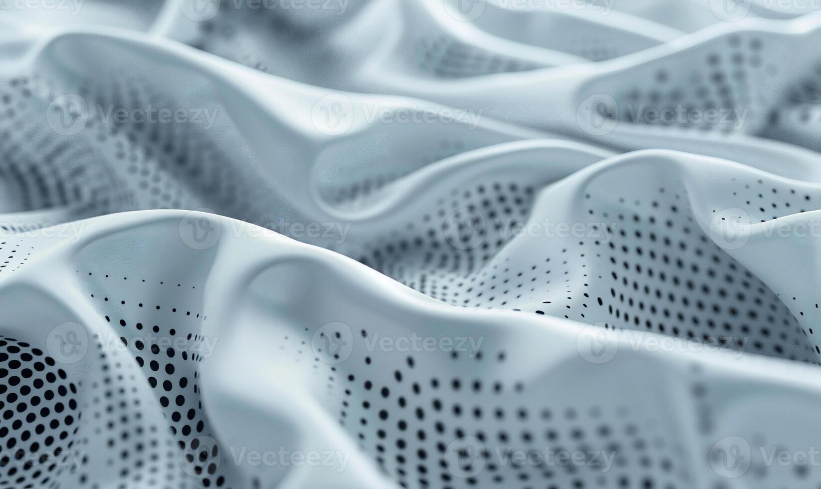 Abstract wavy fabric with dotted pattern photo