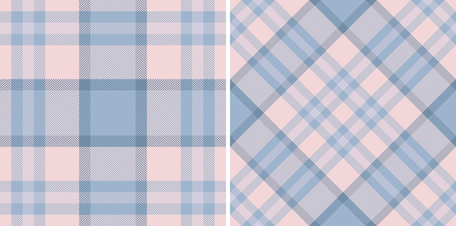 Elegant pastel plaid patterns, perfect for textile design, fashion, or website backgrounds. Two distinct yet harmonious designs offer versatility for various projects. vector