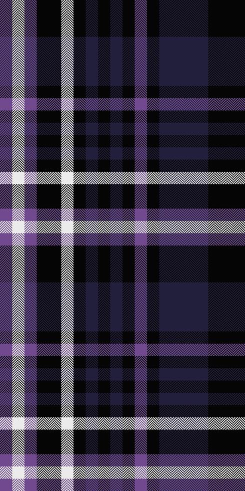 Elegant purple and black plaid pattern. Perfect for textile design, fashion, or website backgrounds. This richly textured image evokes a sense of sophistication and timeless style. vector