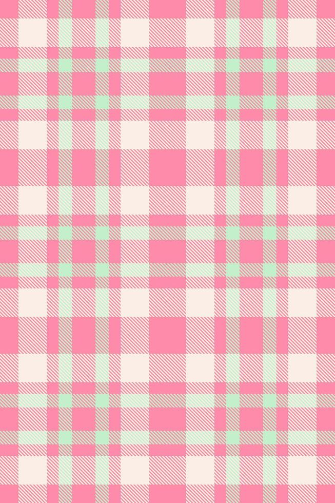 Purity pattern check textile, marketing tartan texture fabric. Layer background plaid seamless in red and linen colors. vector