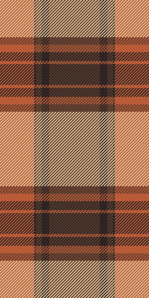 Warm autumnal plaid pattern. Versatile design ideal for textile prints, apparel, or website backgrounds. Evokes feelings of comfort, nature, and rustic charm. Perfect for fallthemed projects. vector
