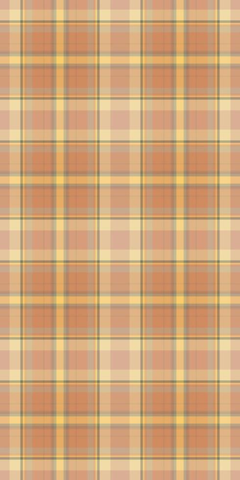 Colourful background pattern, knot textile plaid tartan. Endless seamless check fabric texture in orange and amber colors. vector
