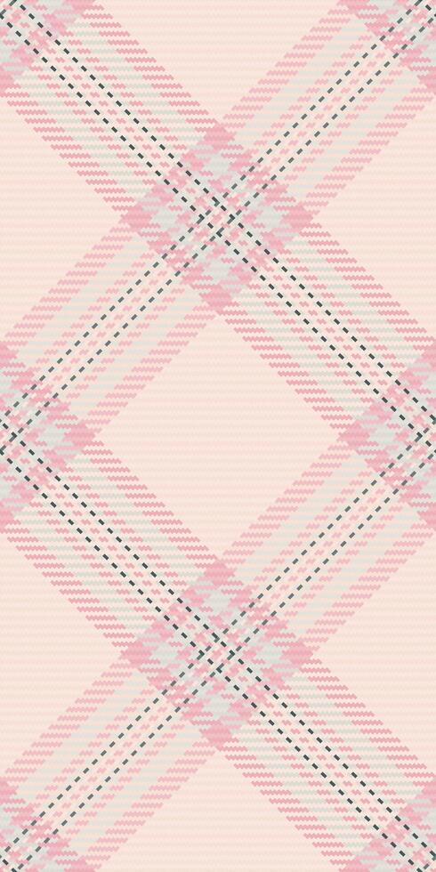 Delicate pink and cream plaid pattern. Perfect for textile designs, fashion, scrapbooking, or website backgrounds. This soft, romantic texture evokes feelings of warmth and femininity. vector