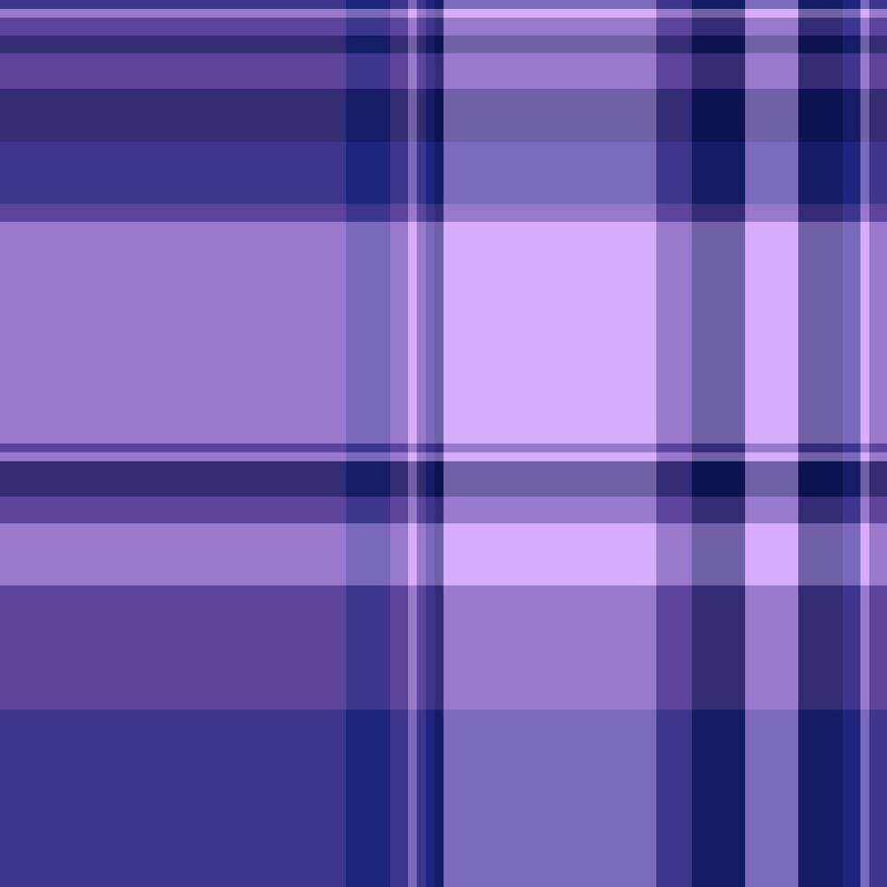 Coat background plaid seamless, couch fabric tartan. Glamor textile texture check pattern in indigo and violet colors. vector