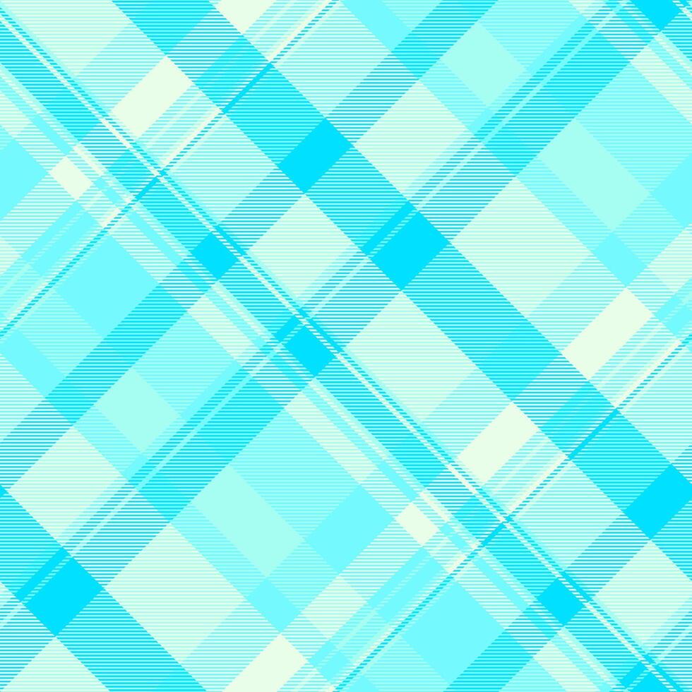 Abstract diagonal plaid pattern in cool aqua and pastel tones. Perfect for textile design, website backgrounds, or modern branding. vector