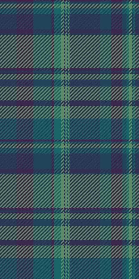 Strong pattern seamless textile, stroke plaid texture check. Eps fabric background tartan in cyan and green colors. vector