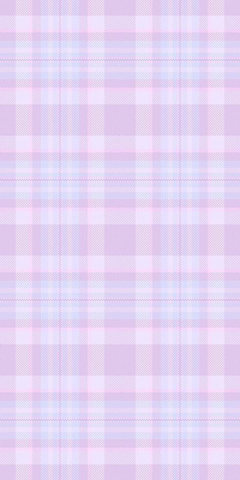 Delicate pastel plaid pattern in soft lilac and lavender hues. Perfect for backgrounds, textiles, stationery, or website design. Evokes feelings of calmness, femininity, and gentle sophistication. vector