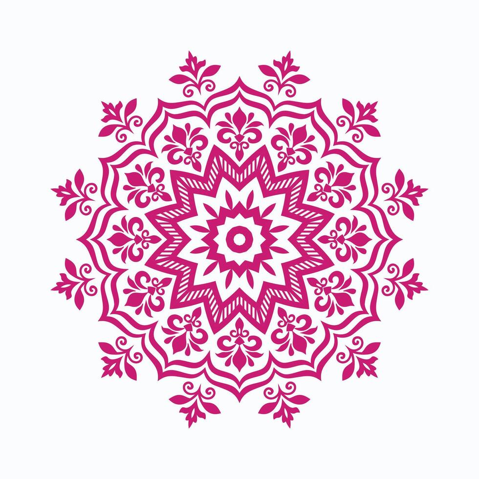 Majestic Whirl Luxurious Mandala Motif design vector