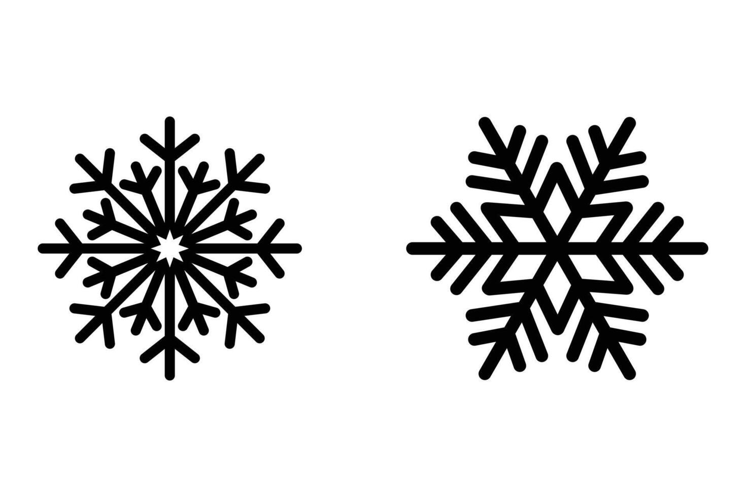 Snow Icon Snowflake Symbol Illustration vector