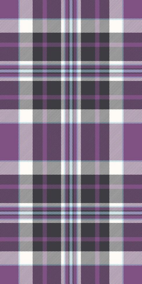 Elegant purple and white plaid pattern. Perfect for textile design, fashion, website backgrounds, or any project needing a sophisticated, classic texture. vector