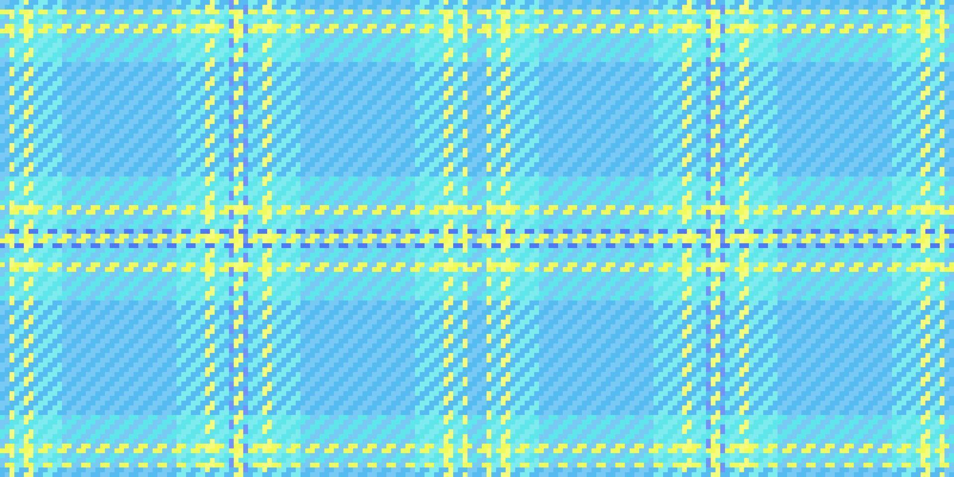 Vibrant pastel blue and yellow plaid pattern. Perfect for textile design, fashion, branding, website backgrounds, or any project needing a cheerful, modern texture. vector