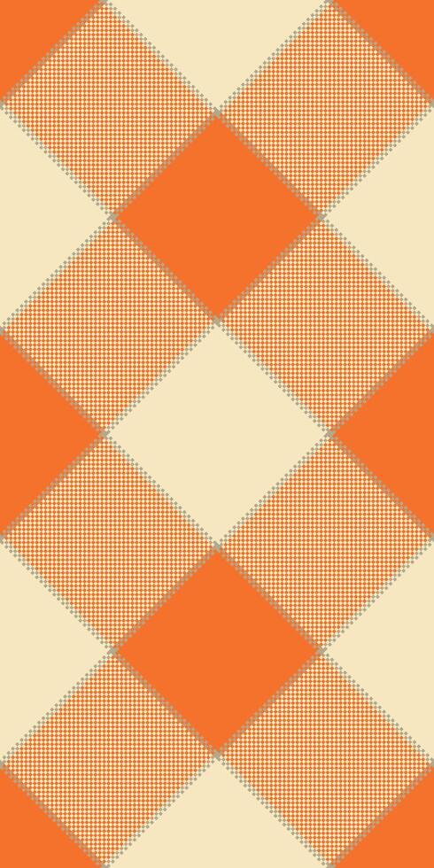 Official textile tartan fabric, striped background pattern texture. Decorative seamless check plaid in light and orange colors. vector