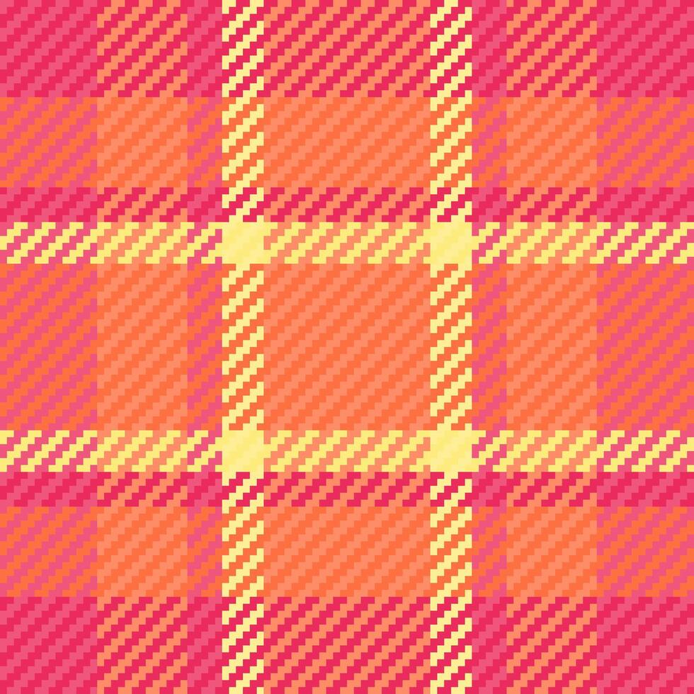 Vibrant warmtoned plaid pattern. Perfect for textile design, fashion, or website backgrounds. vector