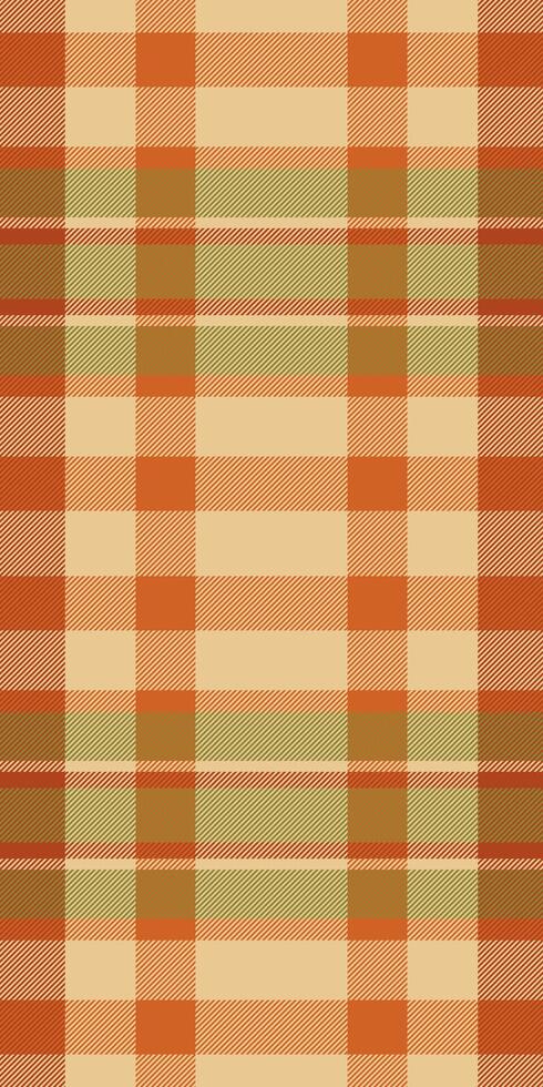 Warm autumnal plaid pattern. Perfect for fallthemed designs, textiles, or website backgrounds. This earthy texture evokes comfort and rustic charm, ideal for seasonal projects. vector