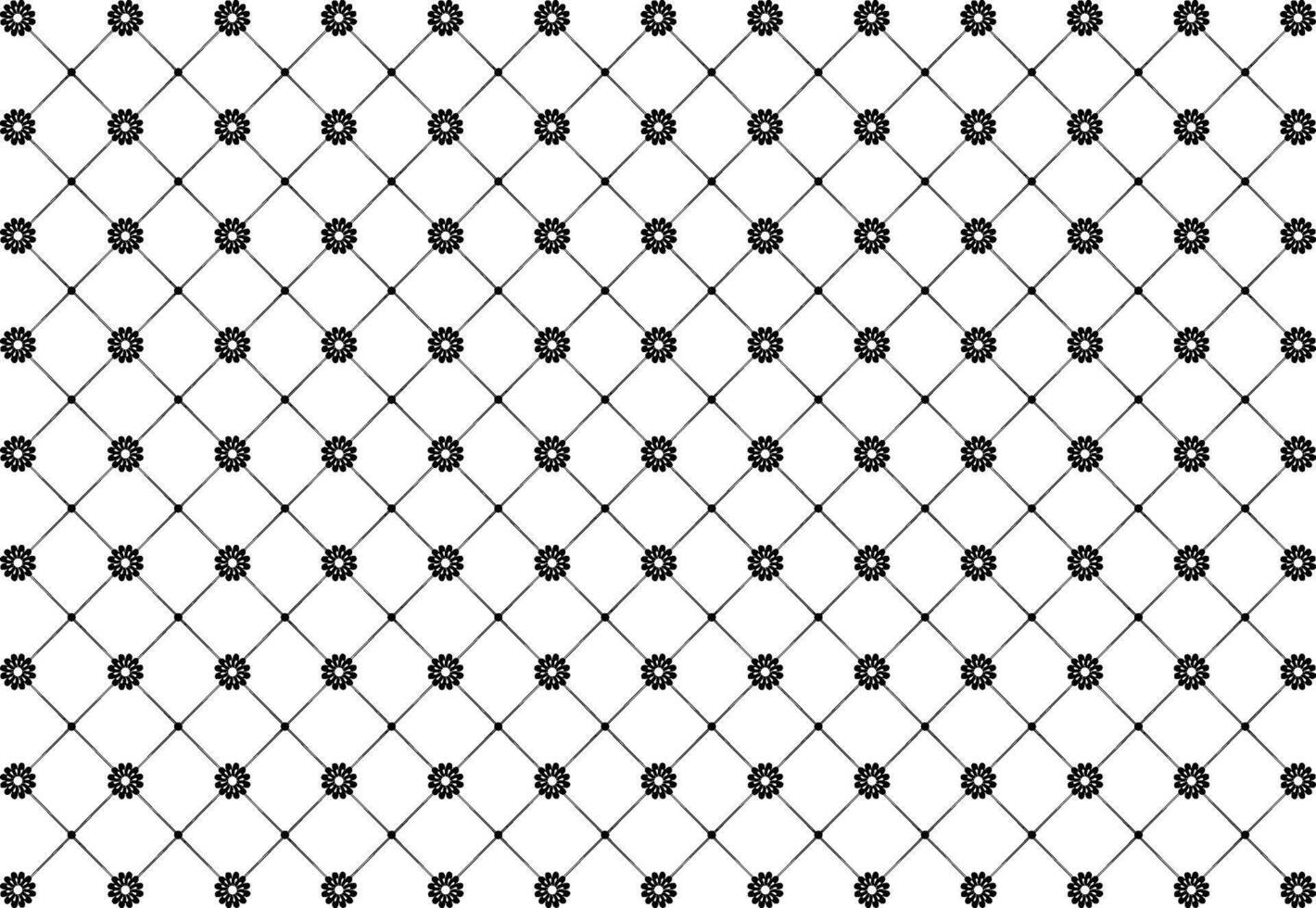 A black and white pattern with a diamond shape vector