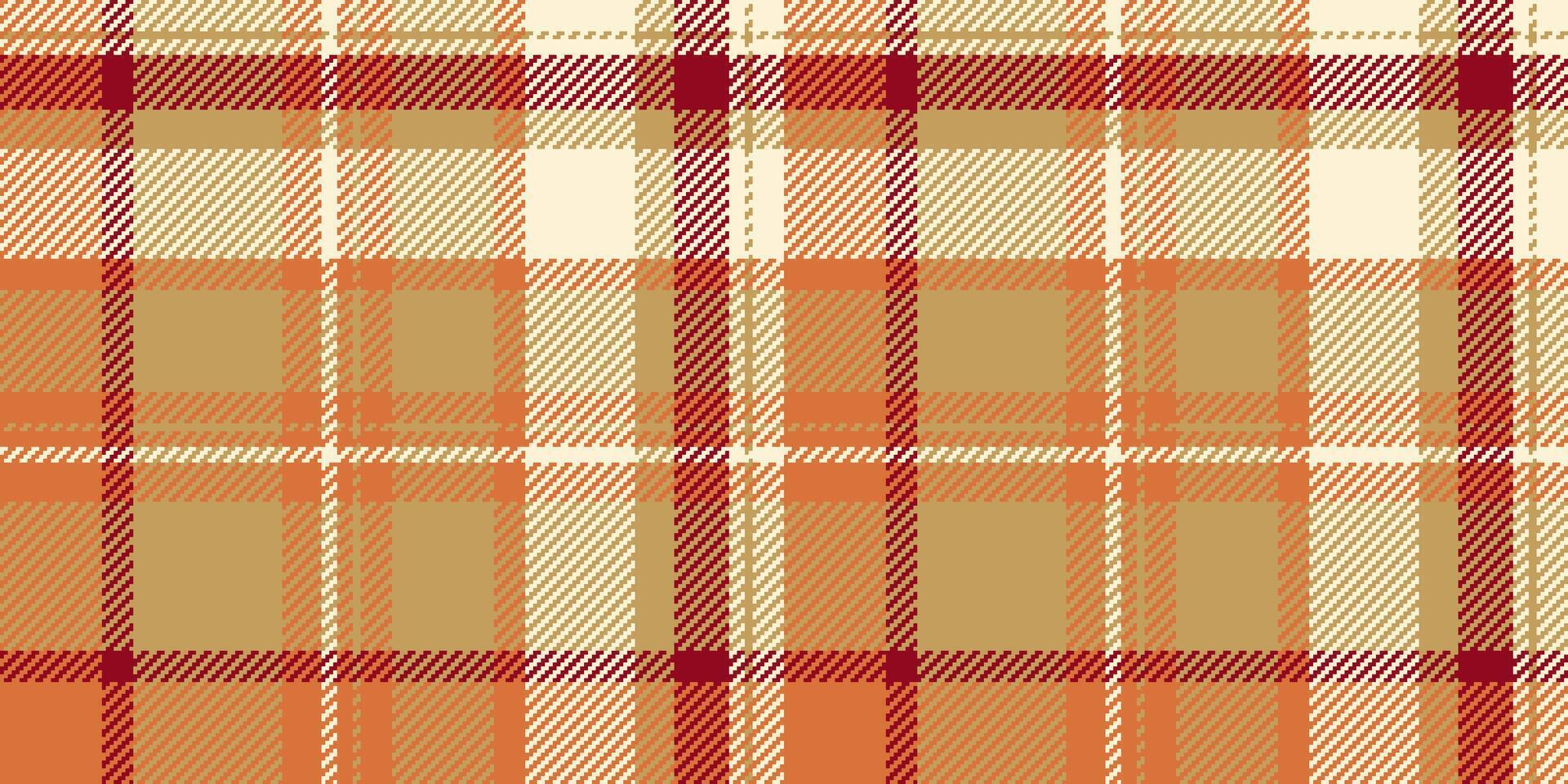 Warm autumnal plaid pattern. Perfect for fallthemed designs, textile prints, website backgrounds, or seasonal branding. The rich color palette evokes comfort and rustic charm. vector