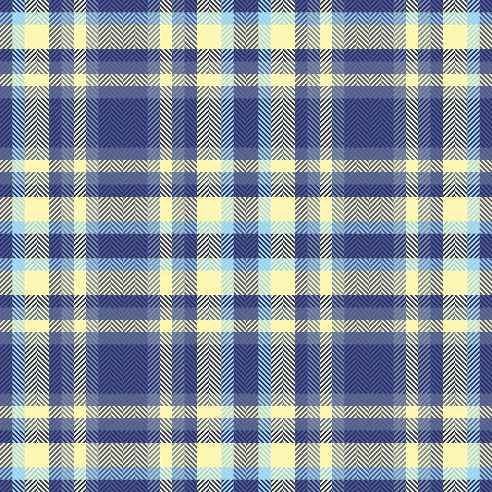 Elegant herringbone plaid pattern in soft blue and pale yellow. Perfect for textile design, fashion, home decor, or website backgrounds. vector
