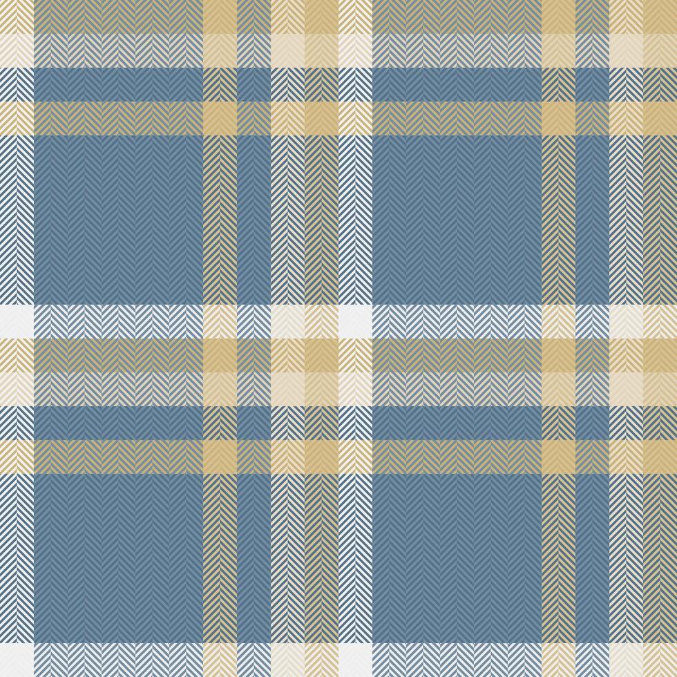 Elegant herringbone plaid pattern in soft blue, beige, and white. Perfect for textile design, website backgrounds, or fashion illustrations. vector