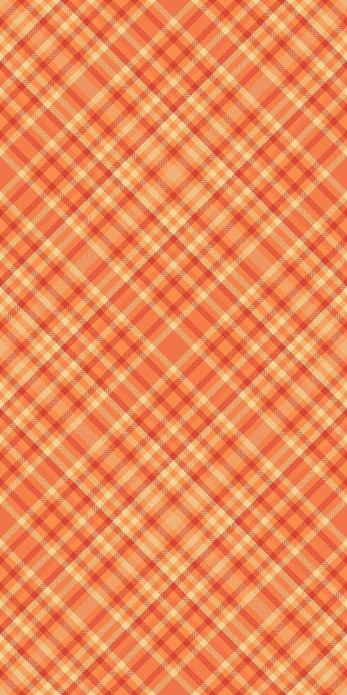 Subtle orange and peach plaid pattern. Perfect for textile design, website backgrounds, or autumnal branding. vector