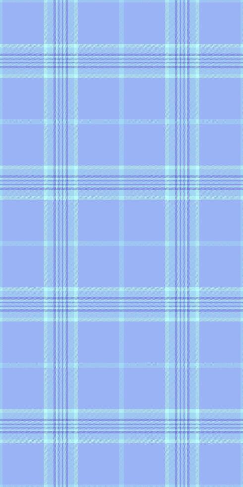 Customize tartan pattern, page fabric seamless check. Scottish plaid texture background textile in blue and cyan colors. vector